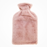 Thumbnail 3 - Pink Faux Fur Hot Water Bottle 2l