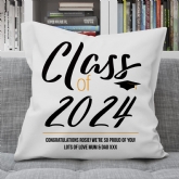 Thumbnail 1 - Personalised Class Of Graduation Cushion
