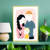 Thumbnail 4 - Personalised Custom Illustrated Family Portraits 