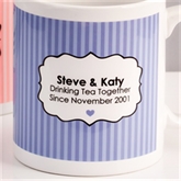 Thumbnail 2 - Personalised Drinking Tea Together Since... Pair of Mugs