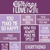 Thumbnail 3 - Personalised 10 Things I Love About my Wife Mug