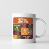 Thumbnail 5 - Personalised 10 Things I Love About my Wife Mug