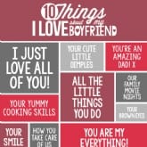 Thumbnail 3 - Personalised 10 Things I Love About My Boyfriend Mug