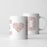Thumbnail 10 - Personalised Couples Letter Mug
