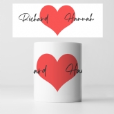 Thumbnail 3 - Personalised Love Heart Mug