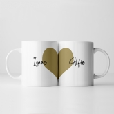 Thumbnail 10 - Personalised Love Heart Mug