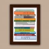 Thumbnail 2 - Personalised Book Spines Message Poster