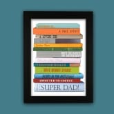 Thumbnail 3 - Personalised Book Spines Message Poster