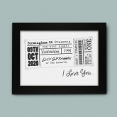 Thumbnail 9 - Personalised Concert Ticket Poster