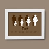 Thumbnail 3 - Personalised Dad By My Side Print