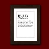 Thumbnail 5 - personalised husband dictionary definition print