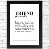 Thumbnail 1 - Personalised Friend Dictionary Print