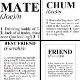 Thumbnail 3 - Personalised Friend Dictionary Print