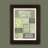 Thumbnail 5 - Personalised 10 Things I Love About You Poster