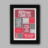 Thumbnail 2 - Personalised 10 Things I Love About My Dad Poster