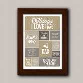 Thumbnail 8 - Personalised 10 Things I Love About My Dad Poster