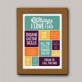 Thumbnail 9 - Personalised 10 Things I Love About My Dad Poster
