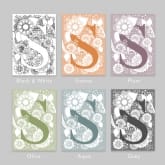 Thumbnail 10 - Personalised Initial Colour In Print