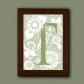 Thumbnail 2 - Personalised Initial Colour In Print