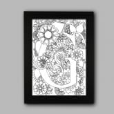 Thumbnail 7 - Personalised Initial Colour In Print