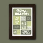 Thumbnail 8 - Personalised 10 Things I Love About my Girlfriend Poster