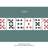 Thumbnail 7 - Personalised 50th Playing Card Poster