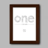 Thumbnail 5 - Personalised First Anniversary Poster