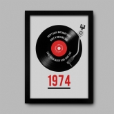 Thumbnail 7 - Personalised 50th Birthday Retro Record Print