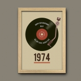 Thumbnail 9 - Personalised 50th Birthday Retro Record Print