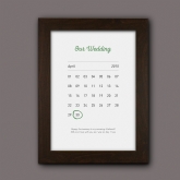 Thumbnail 7 - Personalised Our Wedding Date Prints