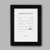 Thumbnail 3 - Personalised Our Wedding Date Prints