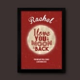 Thumbnail 7 - Personalised Love You to the Moon and Back Poster 