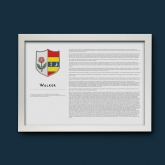 Thumbnail 4 - Modern Personalised Surname History and Coat of Arms Prints