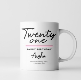 Thumbnail 3 - Personalised Classy 21st Birthday Mug