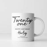 Thumbnail 4 - Personalised Classy 21st Birthday Mug