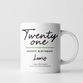 Thumbnail 5 - Personalised Classy 21st Birthday Mug