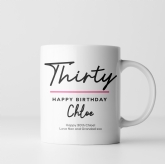 Thumbnail 5 - Personalised Classy 30th Birthday Mug