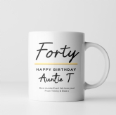 Thumbnail 4 - Personalised Classy 40th Birthday Mug