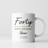 Thumbnail 8 - Personalised Classy 40th Birthday Mug