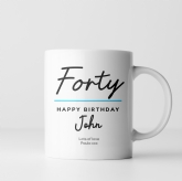 Thumbnail 7 - Personalised Classy 40th Birthday Mug