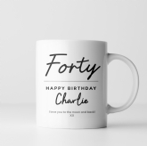 Thumbnail 5 - Personalised Classy 40th Birthday Mug
