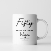 Thumbnail 8 - Personalised Classy 50th Birthday Mug