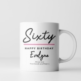 Thumbnail 4 - Personalised Classy 60th Birthday Mug