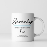 Thumbnail 8 - Personalised Classy 70th Birthday Mug