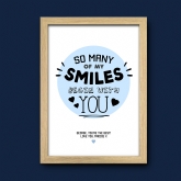 Thumbnail 3 - Personalised My Smiles Begin With You Print