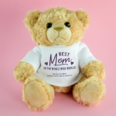 Thumbnail 5 - Personalised Best Mum Ever Teddy Bear