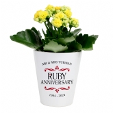 Thumbnail 4 - Personalised Ruby Wedding Anniversary Plant Pot