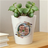 Thumbnail 3 - Personalised Photo Plant Pot For Dad