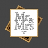 Thumbnail 4 - Personalised Mr and Mrs Photo Cube