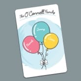 Thumbnail 4 - Personalised Family Balloons Wallet/Purse Insert